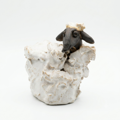 Handmade ceramic sheep